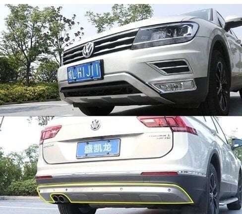 Volkswagen Tiguan 2016-2019 Uyumlu Yedek Parça OEM Ön Arka Difüzör / Metal