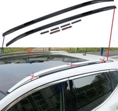 Nissan Qashqai 2014-2020 Uyumlu OEM Tavan Çıtası / Siyah