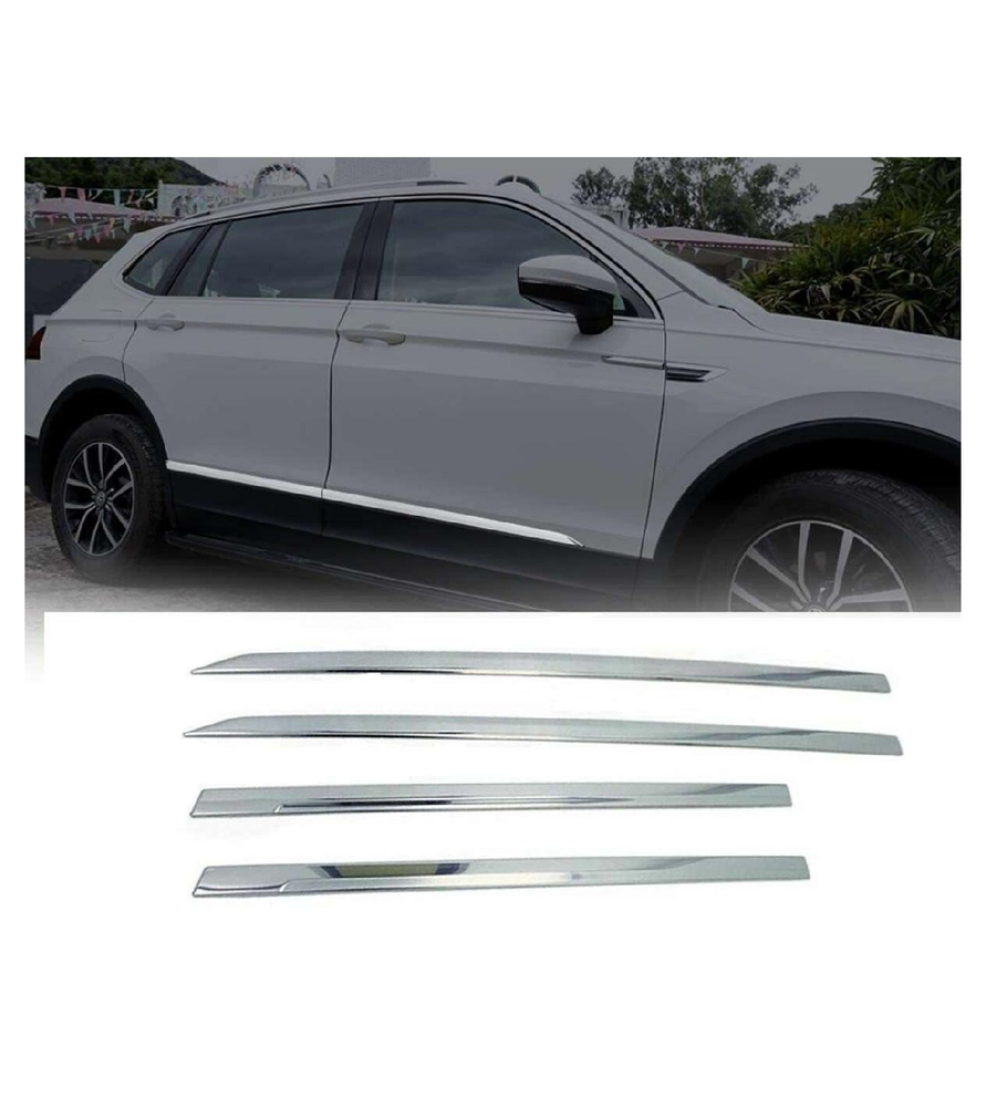 Volkswagen Tiguan 2008-2015 Uyumlu Yan Kapı Çıtası Krom Parça