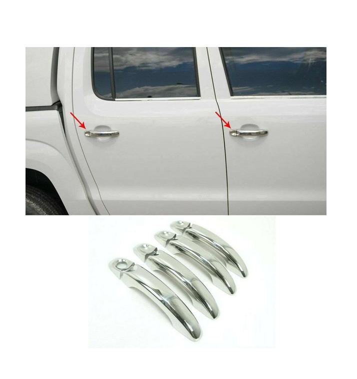 Volkswagen Amarok 2010+ Uyumlu  Kapı Kolu Abs Krom