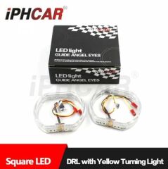 Kırmızı Kare Far İçi Angel Led Halka G137