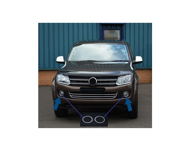 Volkswagen Amarok 2010+  Uyumlu Sis Lambası Kaplama Krom