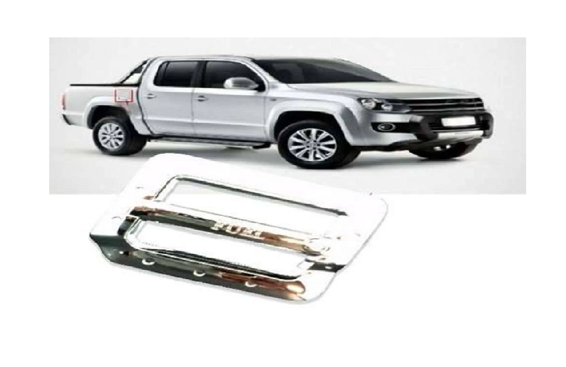Volkswagen Amarok 2010+  Uyumlu Depo Kapağı Kaplama Krom
