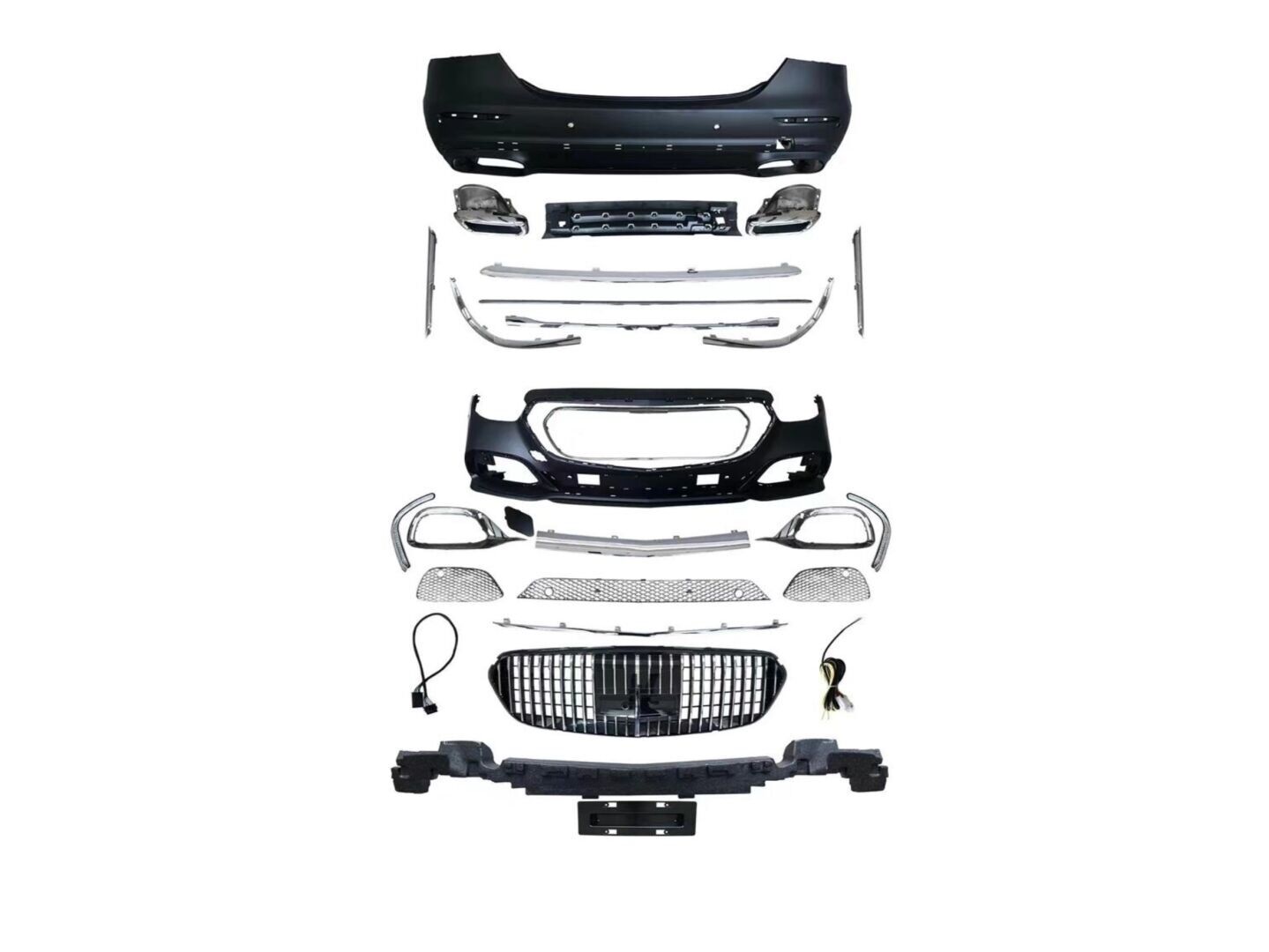 Mercedes 2020+ Uyumlu Yedek Parça Maybach Body Kit (W213) (Krom Sis Kapaklı)