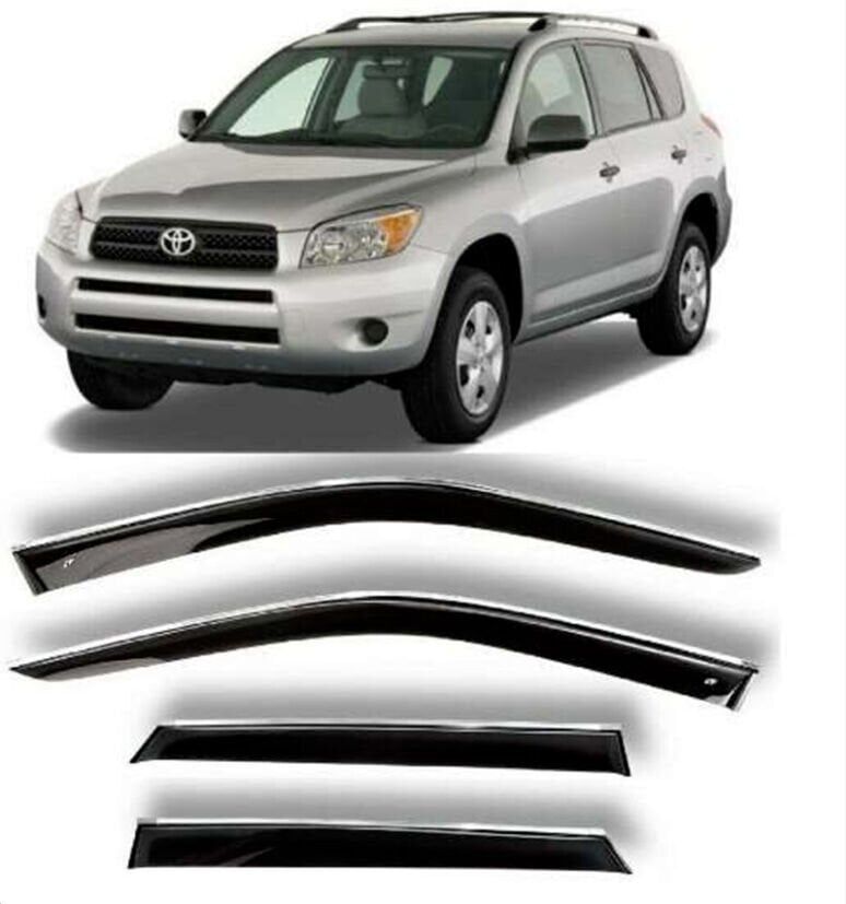Toyota Rav 4 2006-2012 Uyumlu OEM Cam Rüzgarlığı / Krom