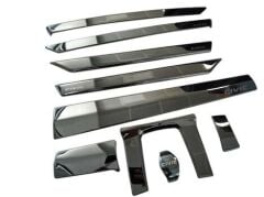 Honda Civic Fc5 Uyumlu Yedek Parça 2016-2020 İç Konsol Kaplaması Füme 9 Parça