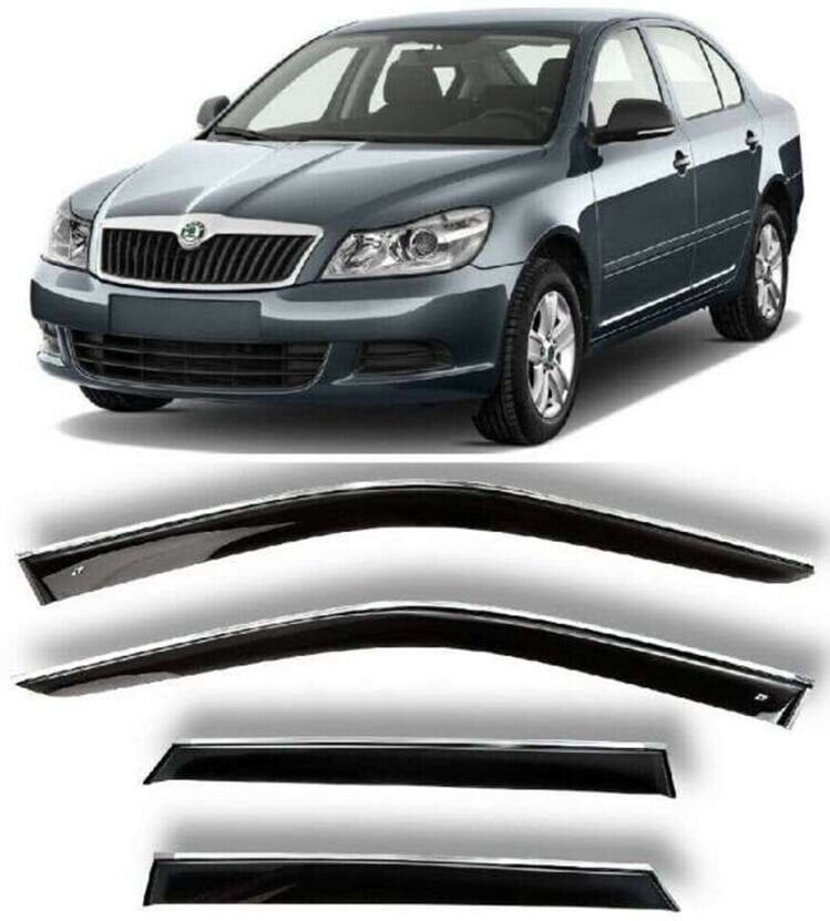 Skoda Octavia Uyumlu 2004-2012 OEM Cam Rüzgarlığı / Krom
