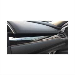 Honda Civic Fc5 Uyumlu  2016-2020 İç Kaplama Set Füme 7 Parça