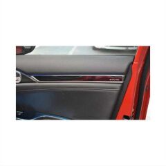 Honda Civic Fc5 Uyumlu  2016-2020 İç Kaplama Set Füme 7 Parça