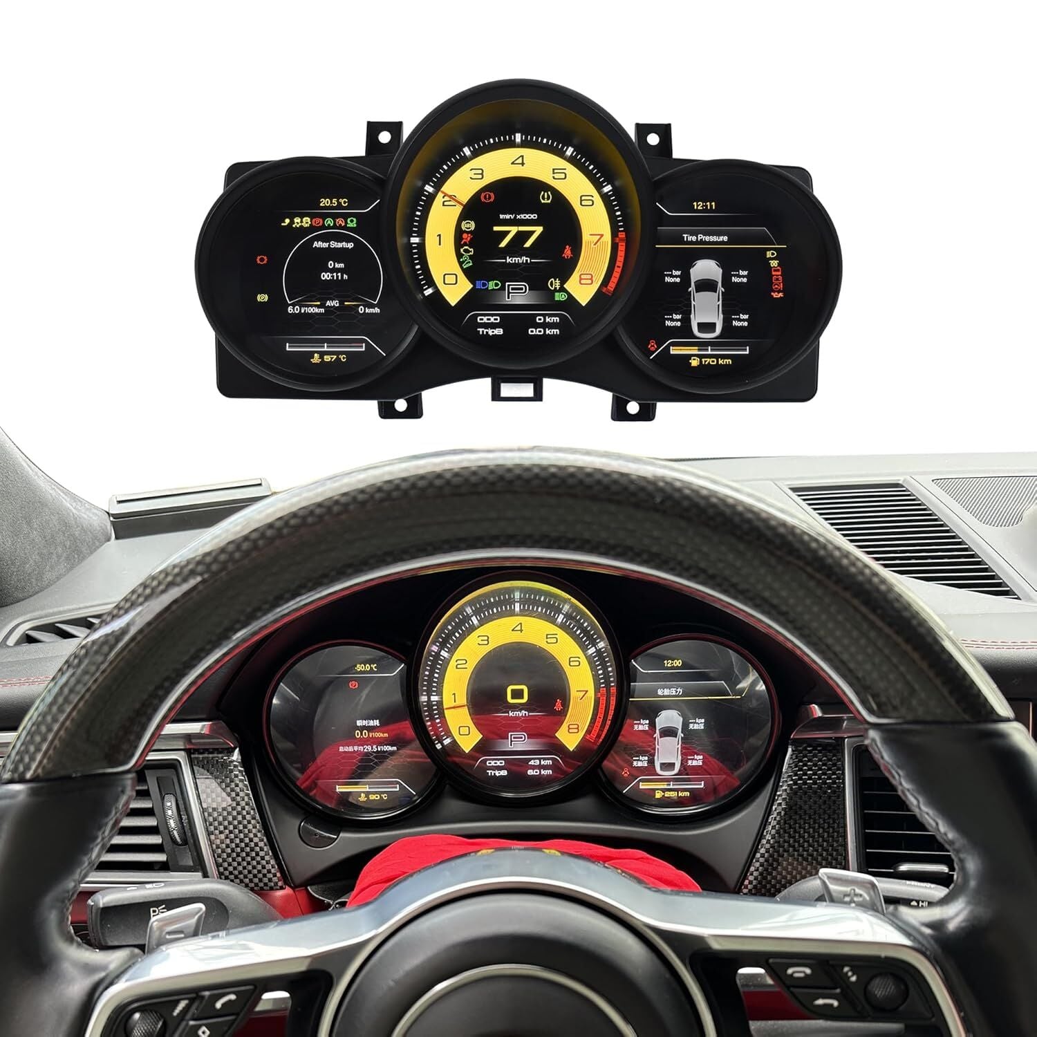 Porsche Macan Digital Hayalet Göstergesi
