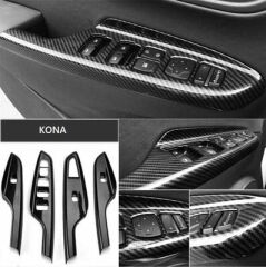 Hyundai Kona Kapı Kolçak Kaplama Karbon