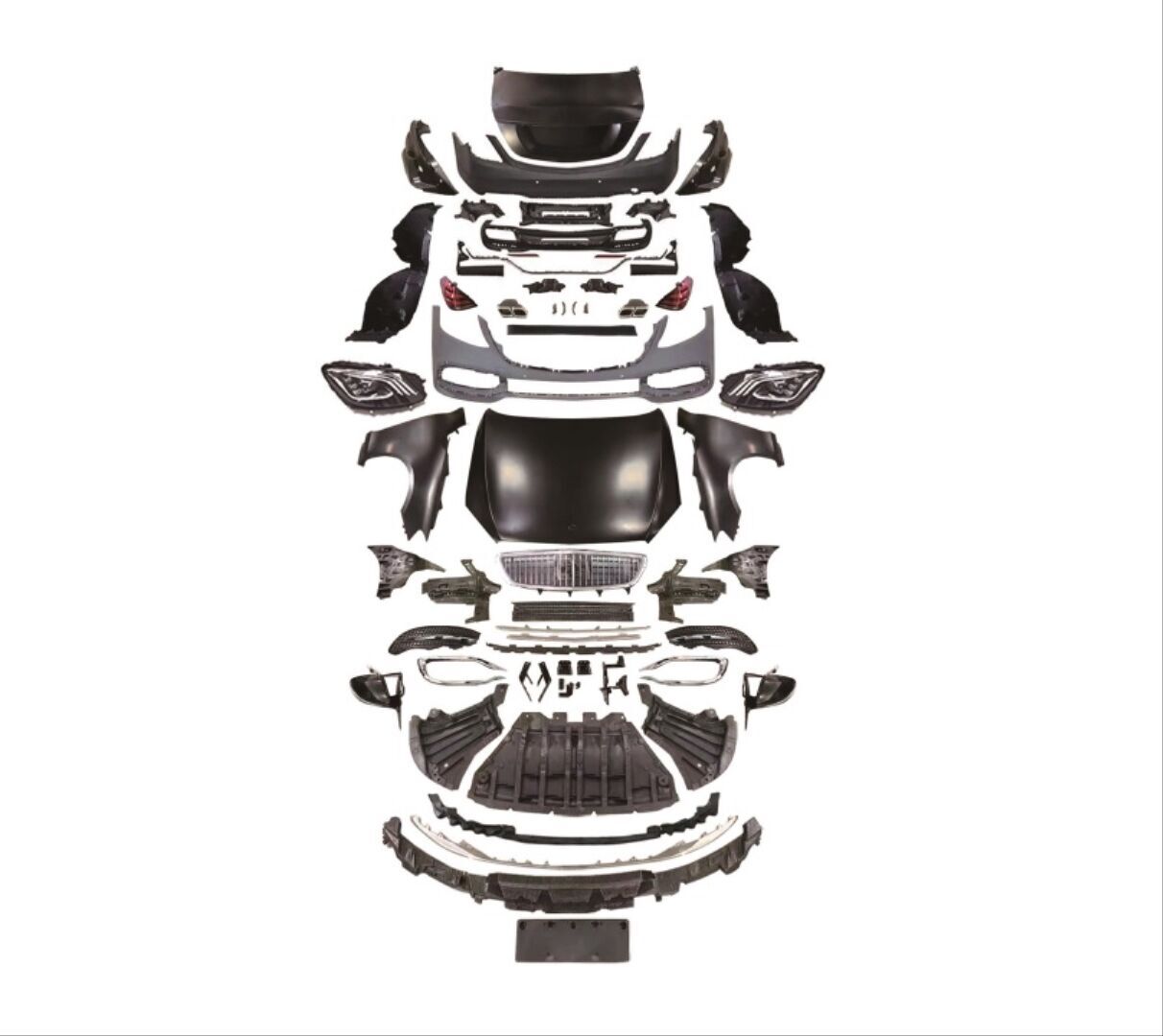 Mercedes W221 Uyumlu Yedek Parça W222 Yükseltme Maybach Body Kit