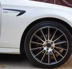 Mercedes V8 Uyumlu Yedek Parça Biturbo Yazı Ve Vent Takımı Piano Black