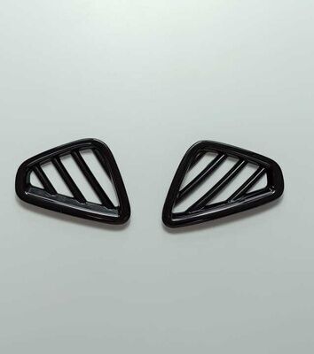 Hyundai Kona Ön Menfez Kaplama 2 Parça Piano Black