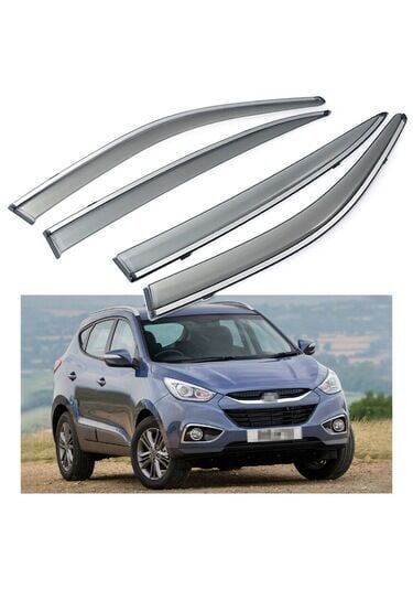 Hyundai IX35 2010+ Uyumlu OEM Cam Rüzgarlığı / Krom
