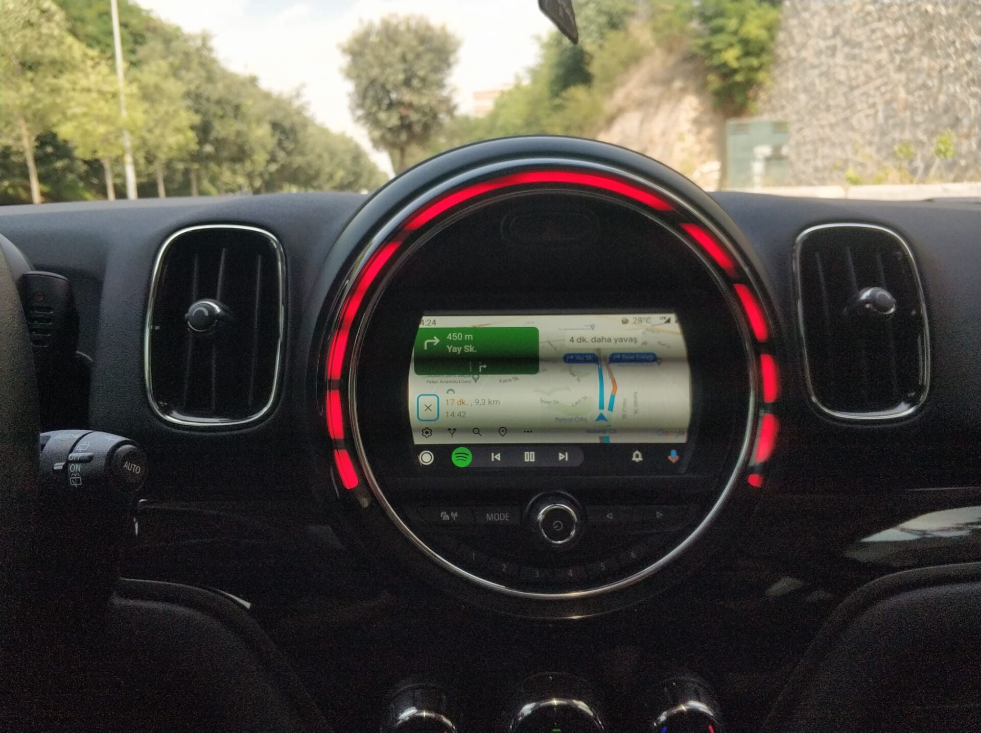 Mini Cooper Orjinal Ekrana Carplay+And.Auto İnterface