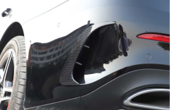 Mercedes W177 A Serisi 2019+ Uyumlu Yedek Parça Sedan Arka Tampon Bıçakları - 2 Parça - Karbon