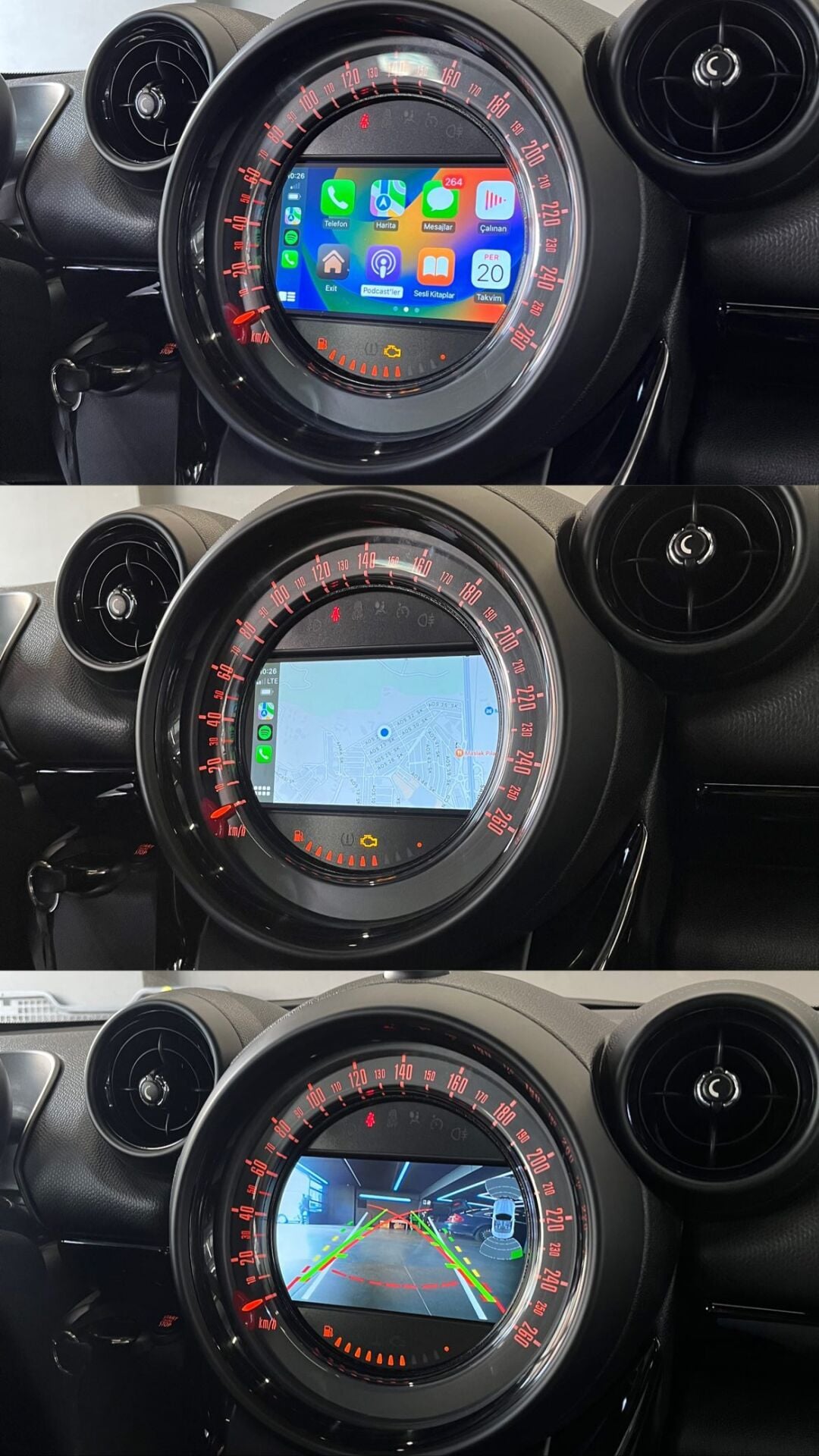 Mini Cooper Paceman Orjinal Ekrana Carplay+And.Auto İnterface