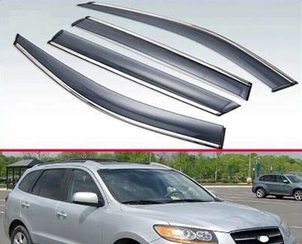 Hyundai Santa FE 2006-2012 Uyumlu OEM Cam Rüzgarlığı / Krom