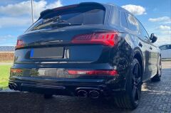 Audi Q5 2018+ İçin Uyumlu SQ5 Difüzör & Siyah Egzoz Seti (S Line Ve SQ5 Uyumlu)