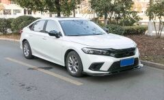 Honda Civic FE1 2022 İçin Uyumlu PianoBlack Ön Lip (Parlak Siyah-3 Parça)
