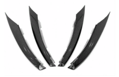 Mercedes W177 A Serisi 2019+ Uyumlu Yedek Parça Ön Tampon Bıçakları - 4 Parça - Karbon