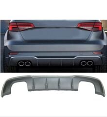 Audi A3 2016-2020 Hatchback İçin Uyumlu Yedek Parça S3 Difüzör Egzoz Seti   (Normal Tampon)