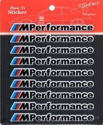 Bmw Uyumlu Yedek Parça M Performance Sticker 9 Adet Siyah