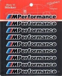 Bmw Uyumlu M Performance Sticker 9 Adet Siyah