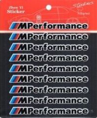 Bmw Uyumlu M Performance Sticker 9 Adet Siyah