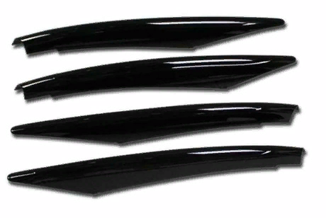 Mercedes W177 A Serisi 2019+ Uyumlu Yedek Parça Ön Tampon Bıçakları - 4 Parça - Piano Black