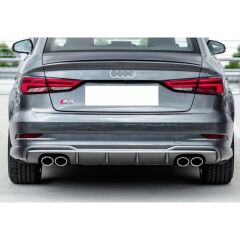 Audi A3 2016-2020 Sedan İçin Uyumlu S3 Difüzör Egzoz Seti