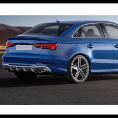 Audi A3 2016-2020 Sedan İçin Uyumlu S3 Difüzör Egzoz Seti