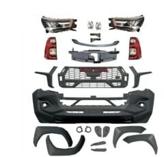 Toyota Hilux GR Body Kit Set 2015-2018 (2020 2023 Görünüm Çevirmek İçin) (Far Stop Dahil)