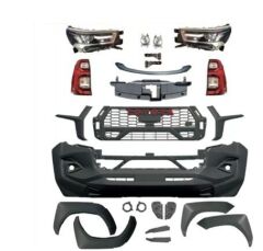 Toyota Hilux GR Body Kit Set 2015-2018 (2020 2023 Görünüm Çevirmek İçin) (Far Stop Dahil)