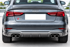 Audi A3 2016-2020 Sedan İçin Uyumlu S3 Difüzör Egzoz Seti