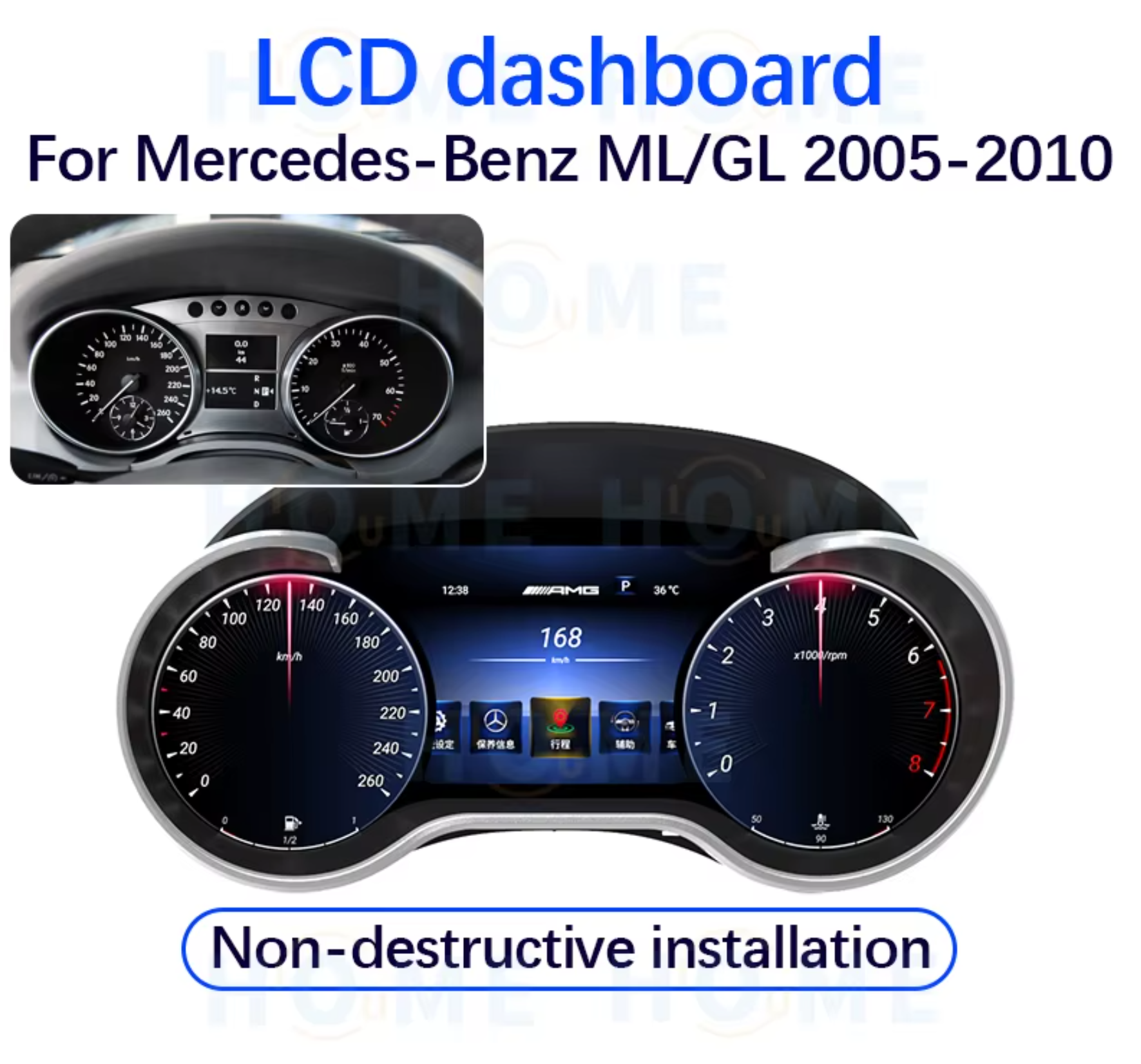 Mercedes ML-GL Digital Hayalet Ekran