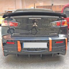 Mitsubishi Lancer Evo Arka Tampon Eki Fiber Boyalı