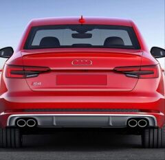 Audi A4 2016-2019 İçin Uyumlu S4 Difüzör Ve Egzoz Seti