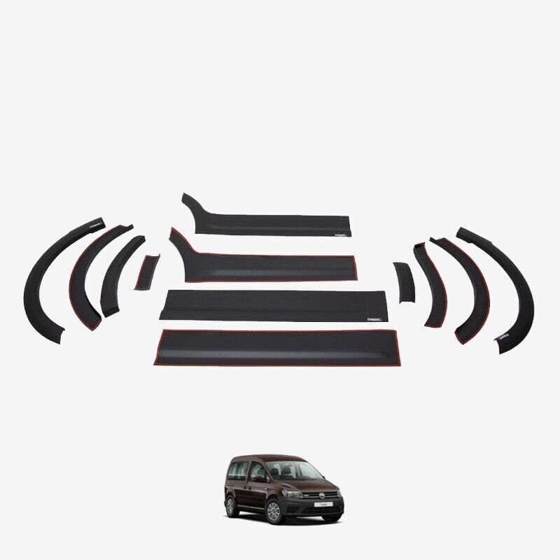 Volkswagen Caddy 2010-2015 Uyumlu Yedek Parça Dodik Set 12 Parça Kısa Şase Çift Sürgü