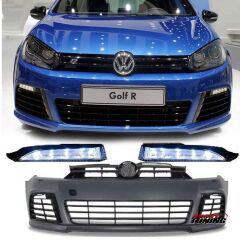 Volkswagen Golf 6 Uyumlu Yedek Parça 2009-2012 R20 Ön Tampon + Panjur