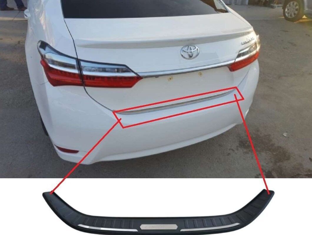 Toyota Corola Uyumlu  Uyumlu 2014-2018 Arka Tampon Eşik Koruma