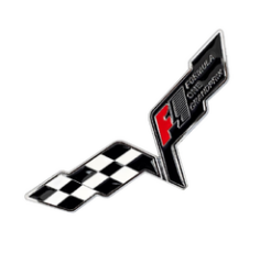 Chevrolet Corvette Uyumlu F1 Metal Bagaj Logosu