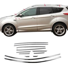 Ford Kuga 2013-2019 Uyumlu Krom Cam Çerçevesi
