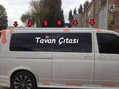 Volkswagen Transporter Uyumlu Caravelle Tavan Çıtası Fiber Boyasız
