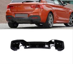 Bmw 1 Serisi F20 2015-2018 Uyumlu CI MT Tampon İçin Çift Çıkış Difüzör (Tekli Çıkış)