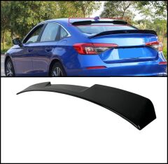 Honda Civic Uyumlu Yedek Parça 2022 Cam Üstü İçin RS Spoiler - Piano Black
