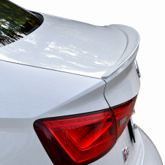 Audi A3 Uyumlu Sedan Düz Spoiler Boyalı Fiber