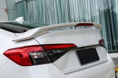 Honda Civic Uyumlu Yedek Parça 2022 Modulo Işıklı Spoiler- Piano Black