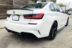 Bmw 3 Serisi G20 2019+ İçin Uyumlu Difüzör 3.40i Ve  Siyah Egzoz Seti ( M-Sport)